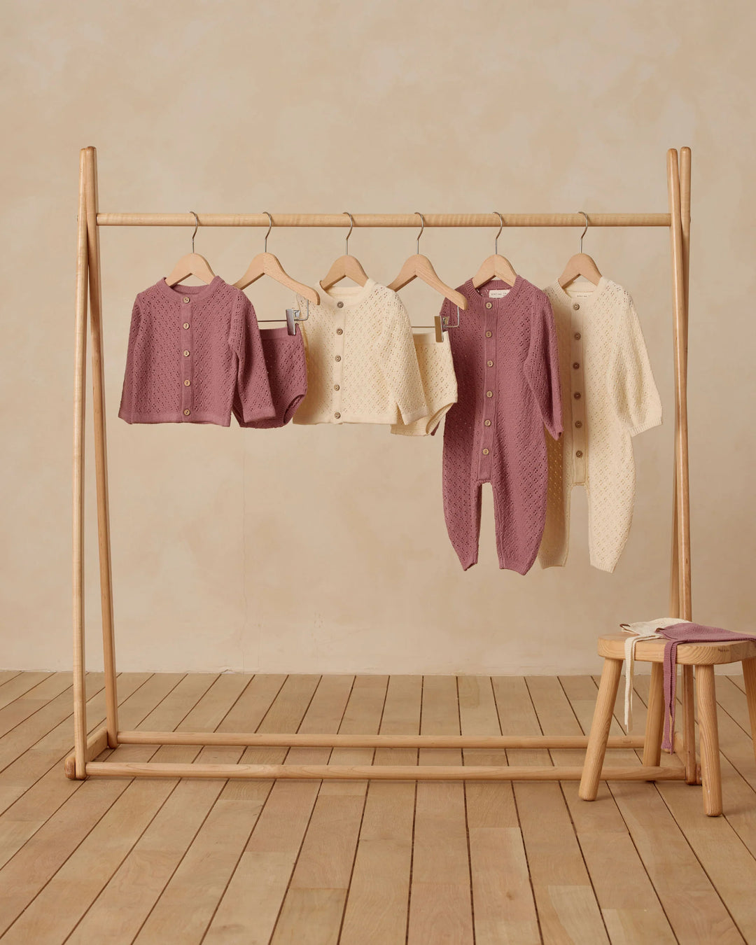 Knit Cardigan - Mulberry