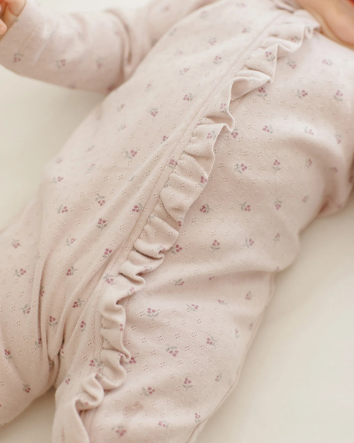 Ruffle Jumpsuit - Lilac Ditsy
