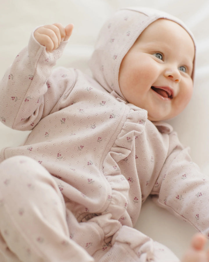 Baby Bonnet - Lilac Ditsy