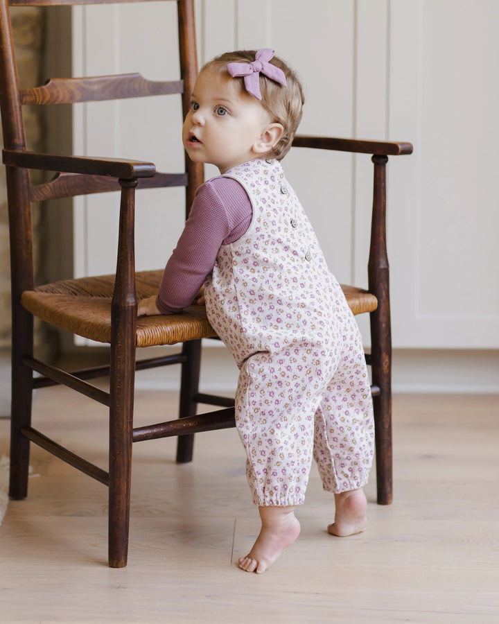 Waffle Long Sleeve Bodysuit - Mulberry