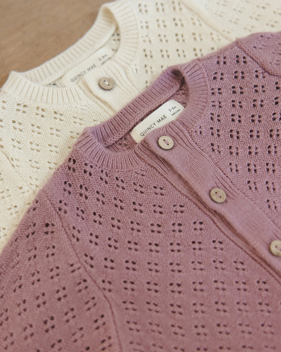 Knit Cardigan - Mulberry