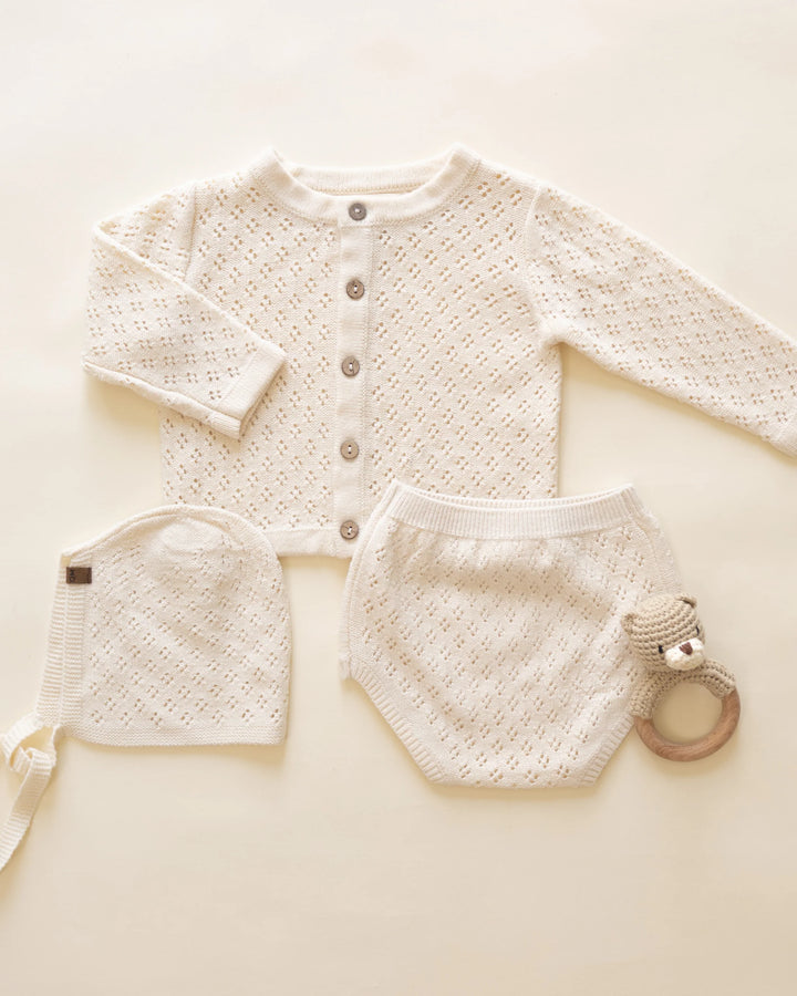 Knit Bonnet - Natural