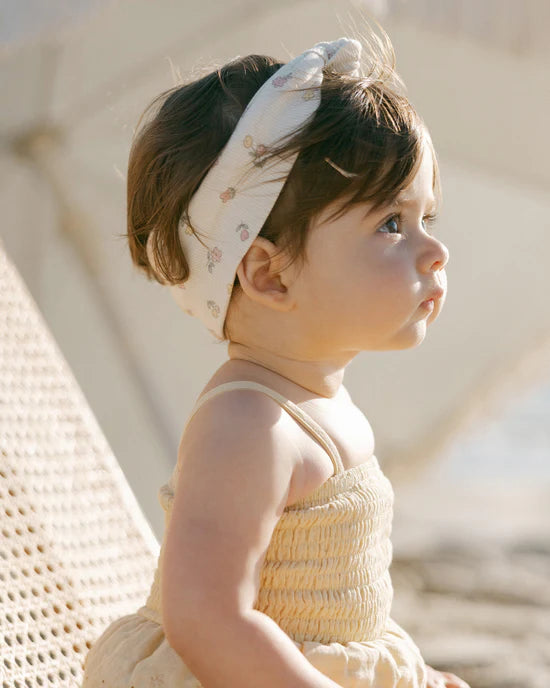 Smocked Skirted Romper - Yellow