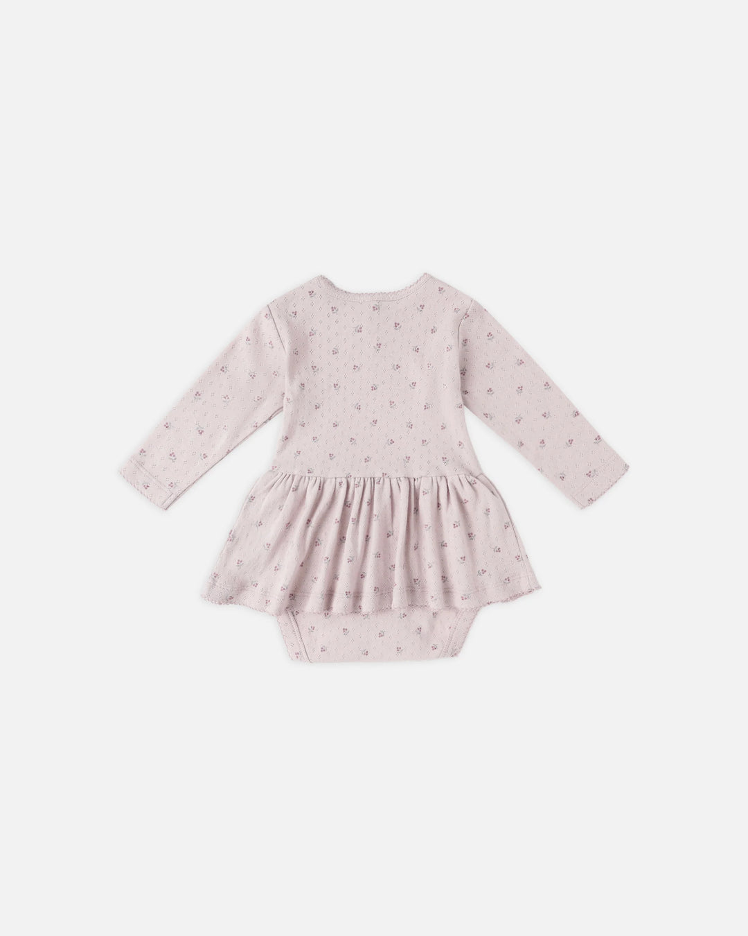 Pointelle Skirted Bodysuit - Lilac Ditsy