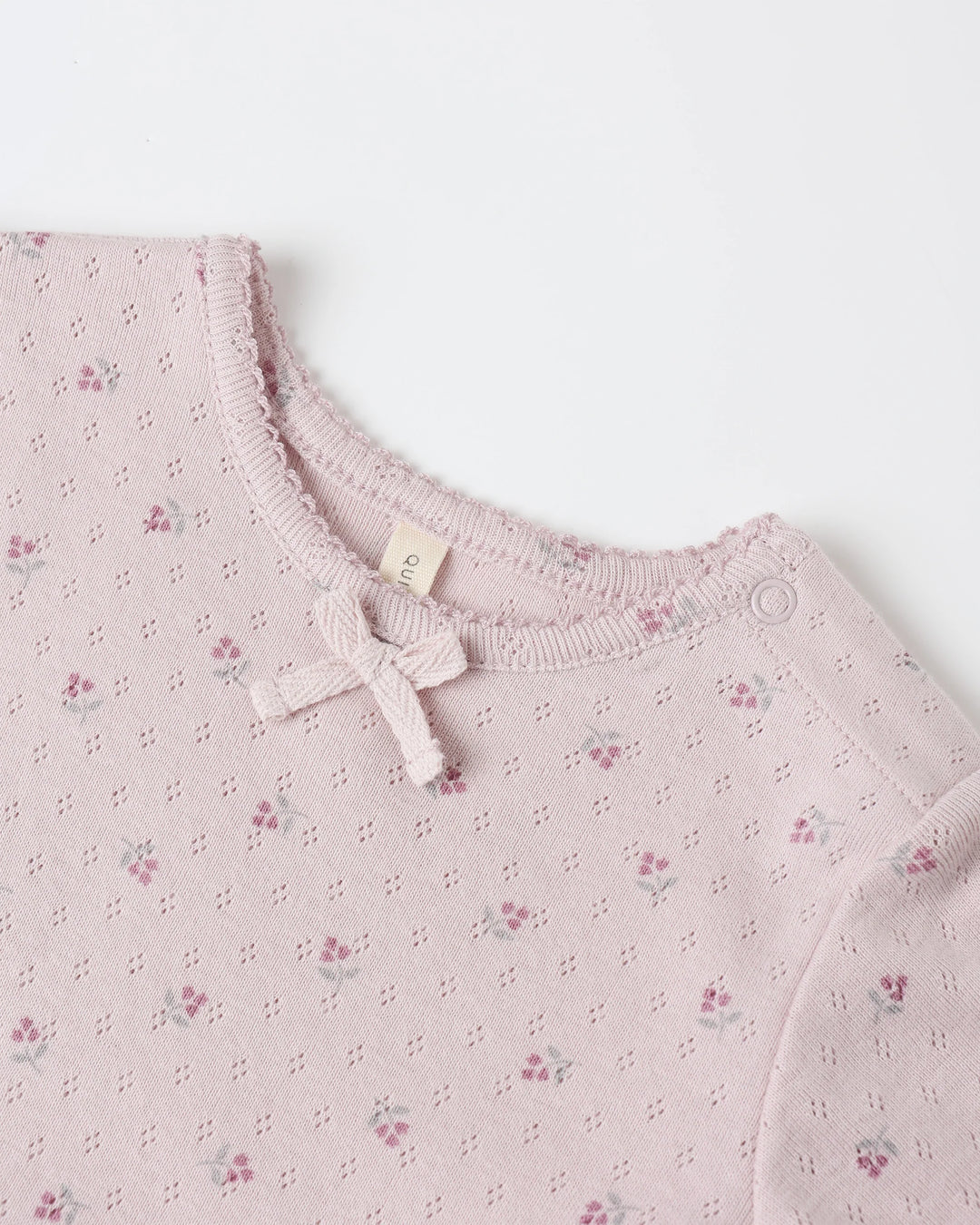 Pointelle Skirted Bodysuit - Lilac Ditsy