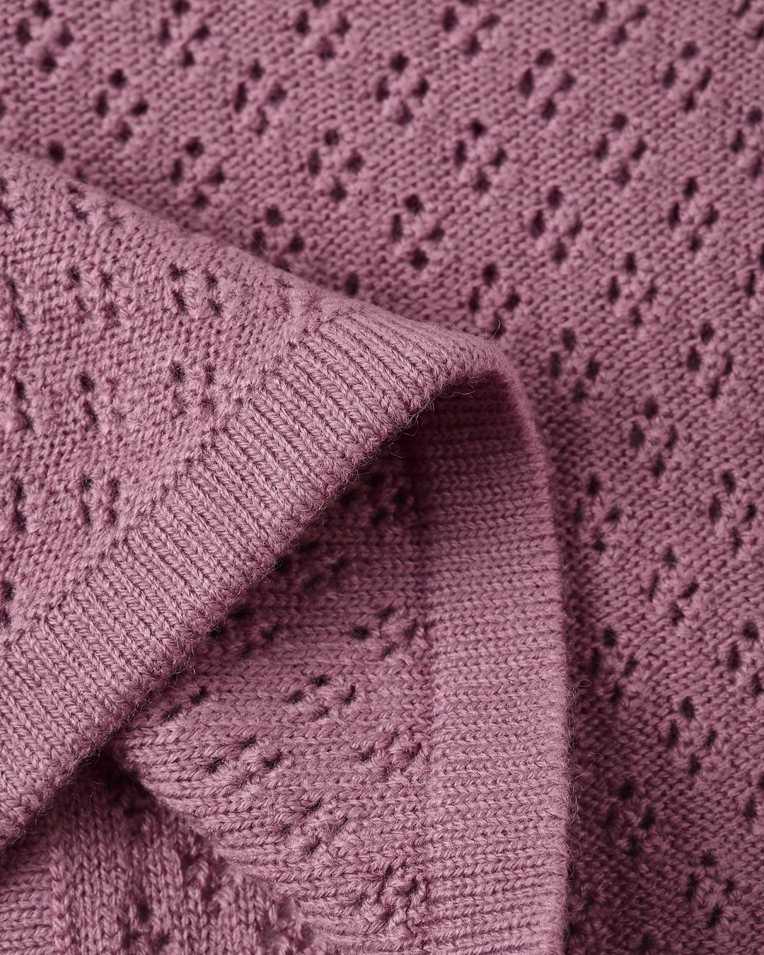 Knit Cardigan - Mulberry