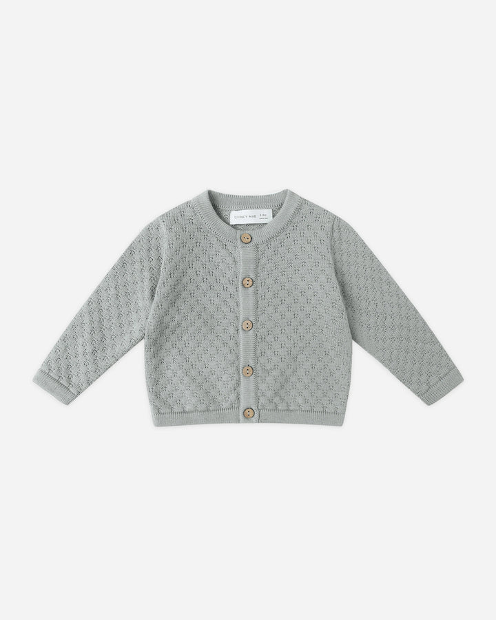 Knit Cardigan - Blue Steel
