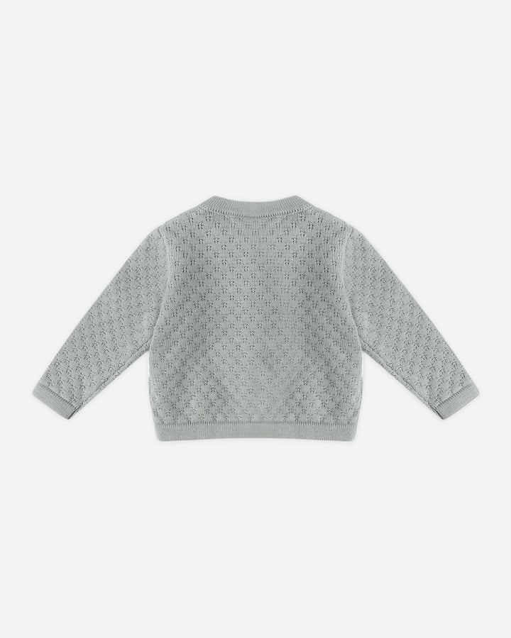 Knit Cardigan - Blue Steel