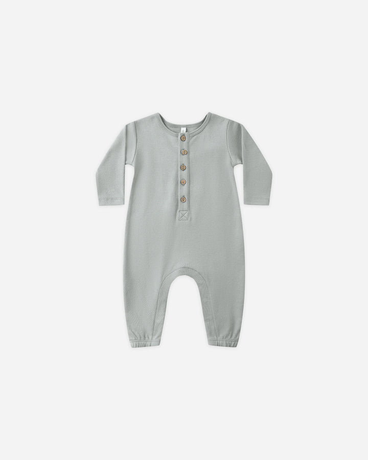 Long Sleeve Jumpsuit - Steel Blue