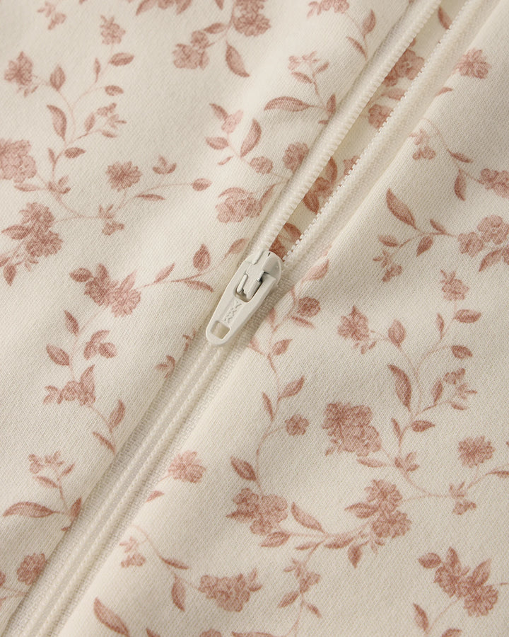 Long Sleeve Sleeper Footie - French Garden