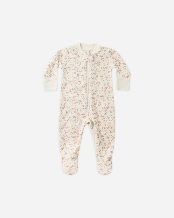 Long Sleeve Sleeper Footie - French Garden