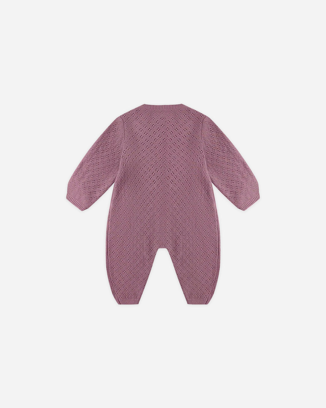 Long Sleeve Bubble Romper - Mulberry