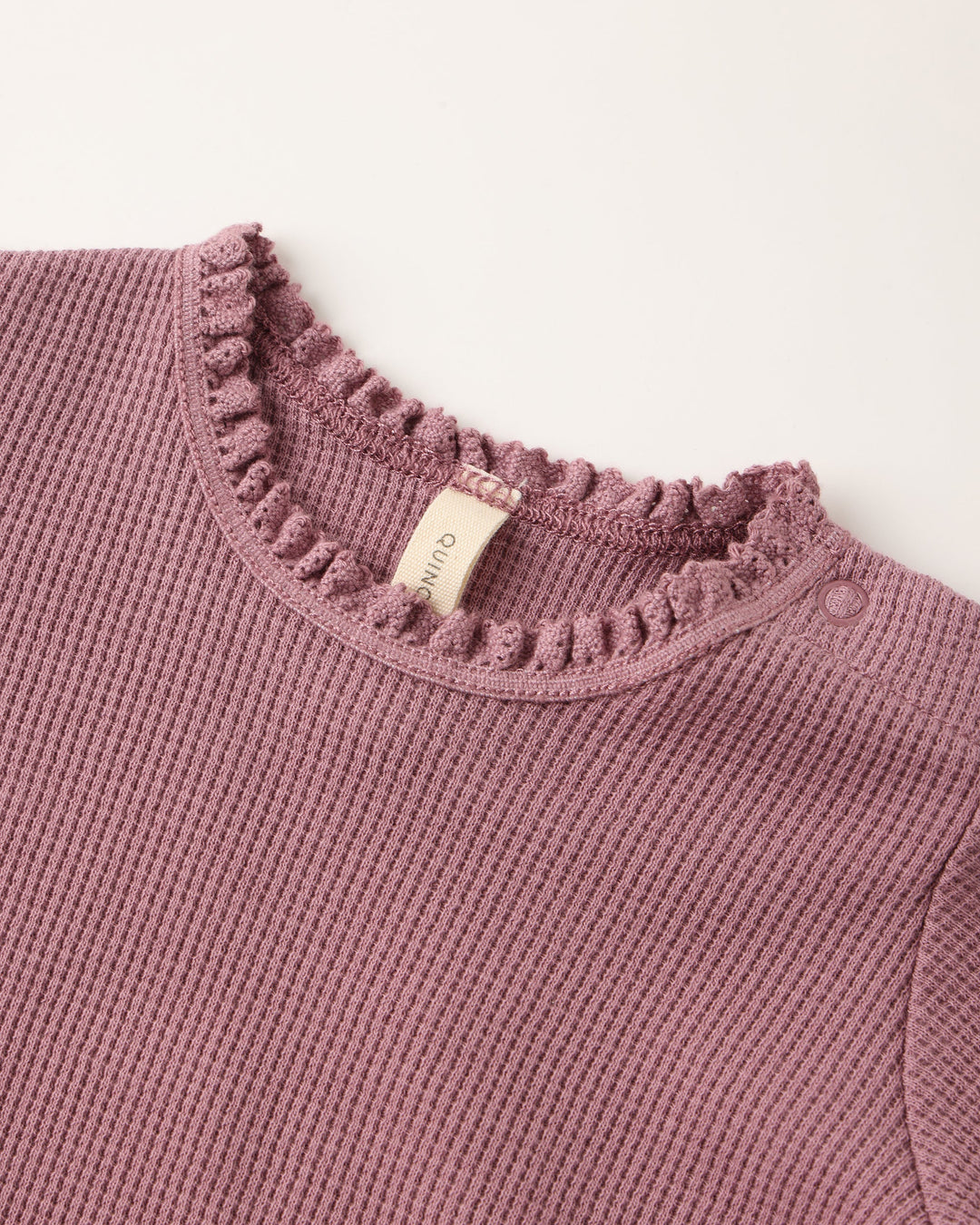 Waffle Long Sleeve Bodysuit - Mulberry