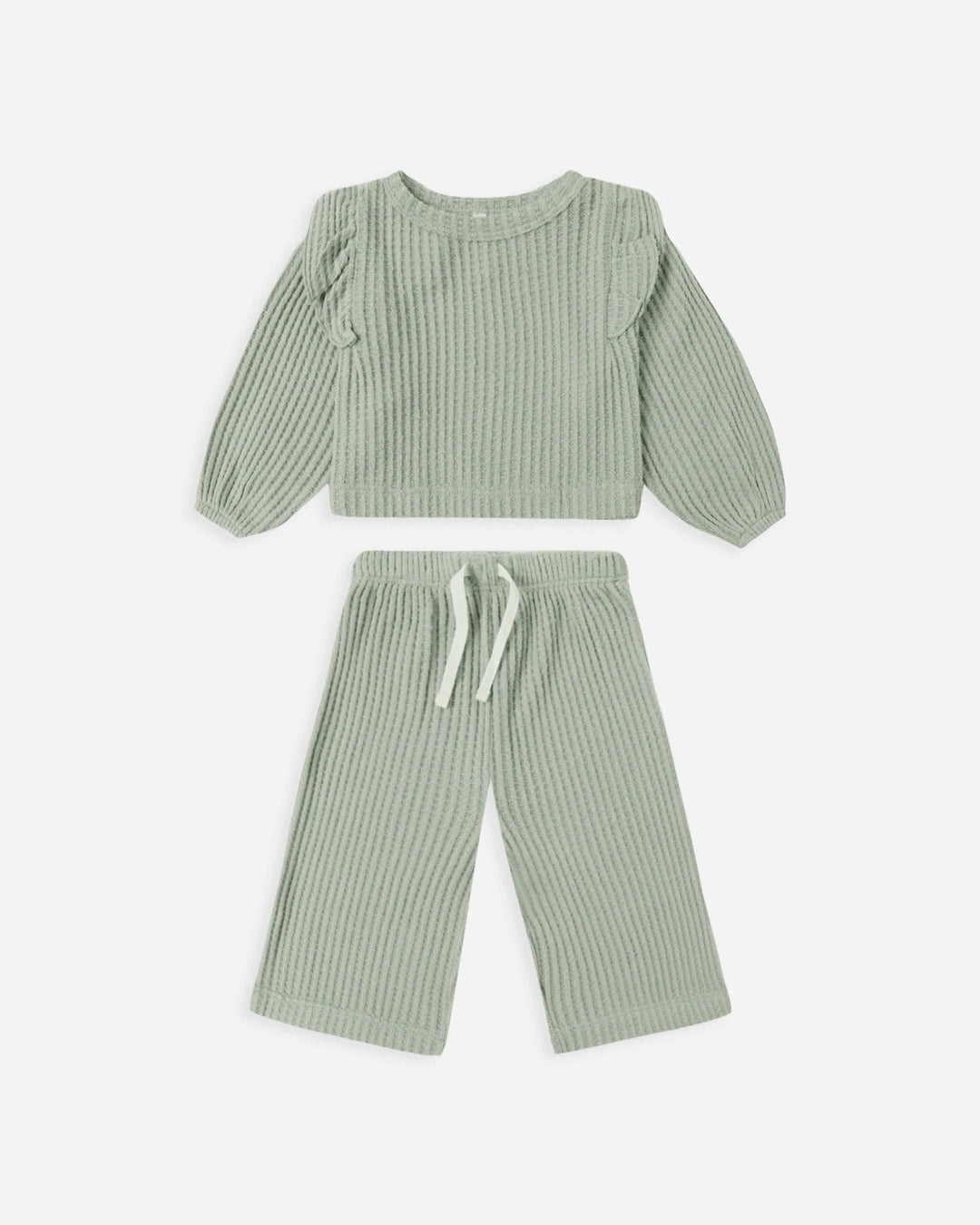Ruffle Cozy Set - Fern