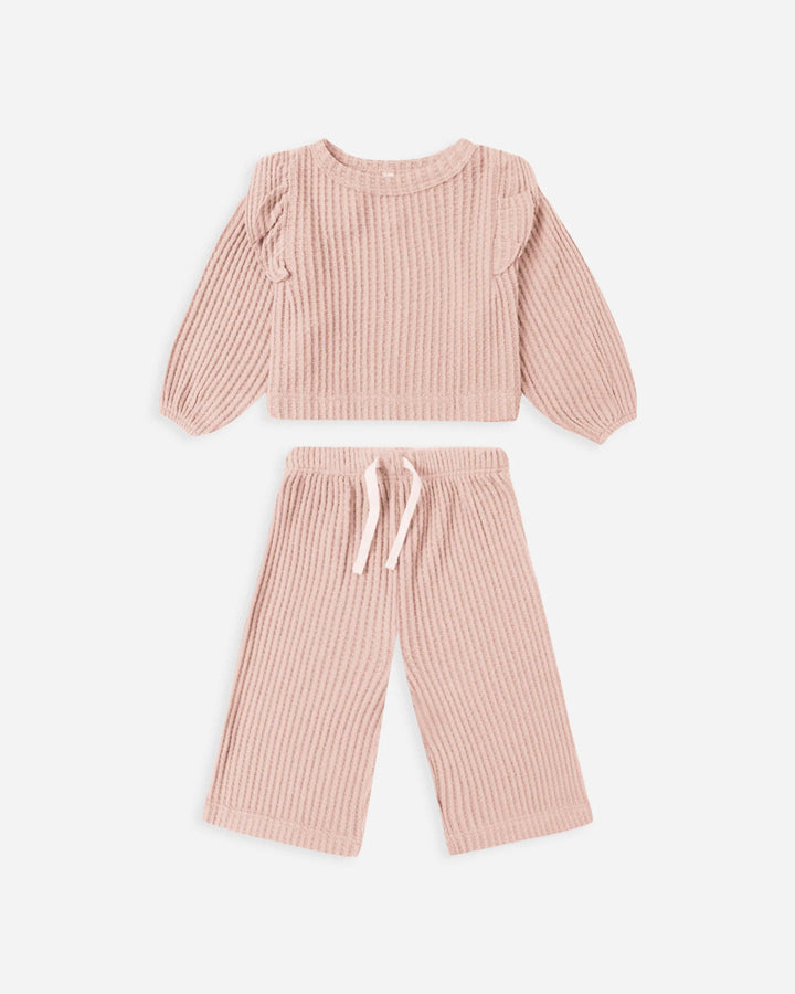 Ruffle Cozy Set - Rose