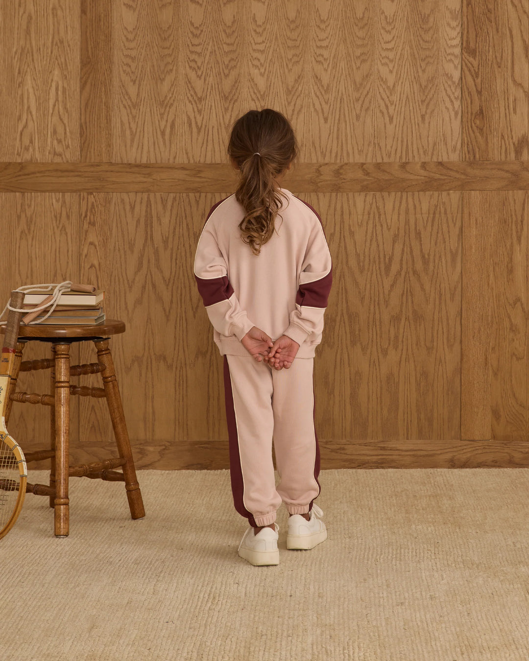 Paneled Sweatpant - Blush