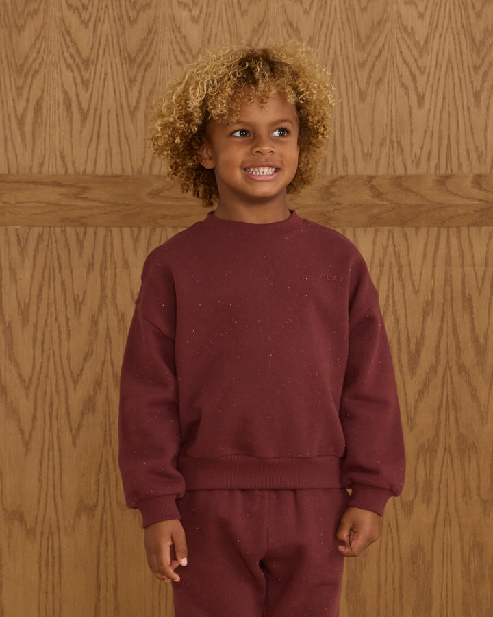 Relaxed Sweatshirt - Burgundy