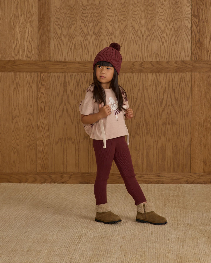 Legging - Burgundy