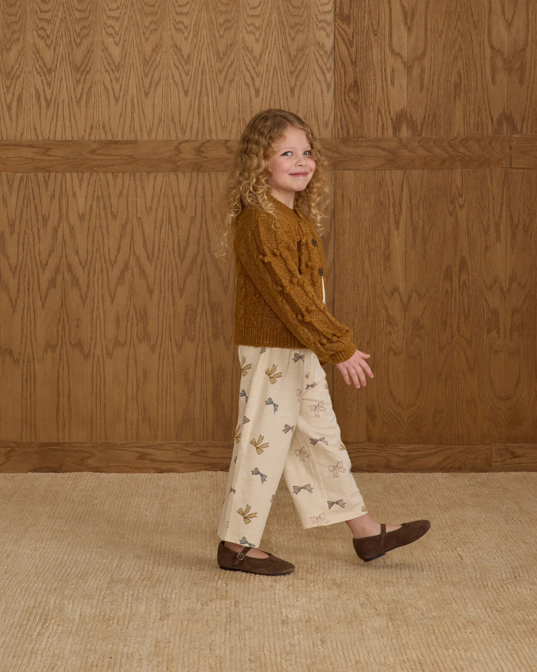 Bobble Cardigan - Golden