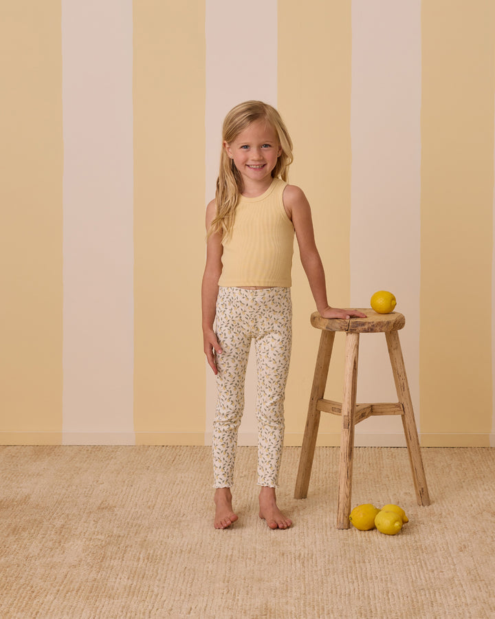 RIBBED TANK SET || YELLOW, IVORY