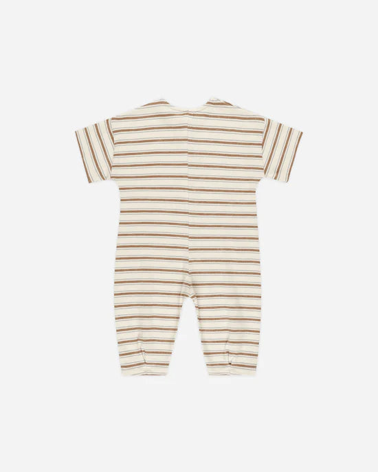 Hayes Jumpsuit - Saddle Stripe