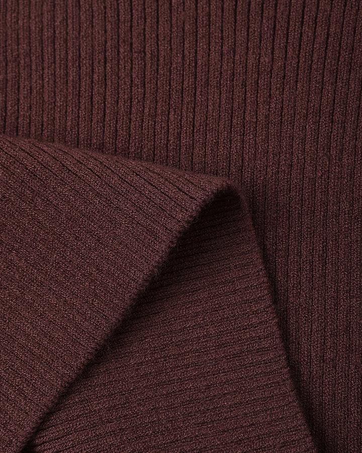 Scallop Tee - Burgundy