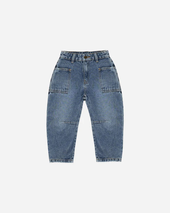 Indigo Barrel Pant