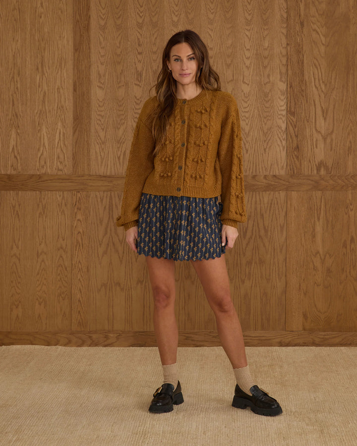 Bobble Cardigan - Golden