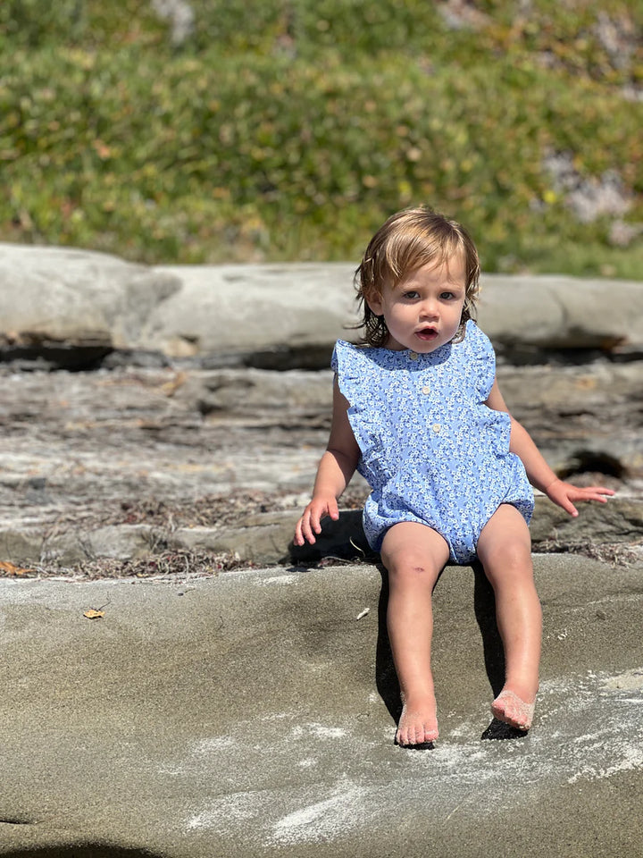 Megan Bubble in Blue Ditsy Floral