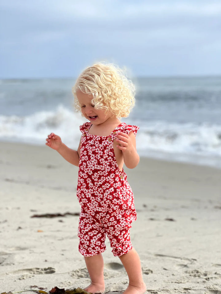Eloise Overall in Red Daisy