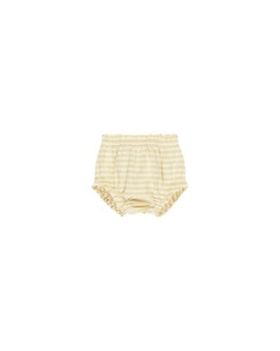 GATHERED BLOOMER || YELLOW STRIPE