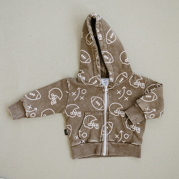 Cohen Zip-up Hoodie - Brown