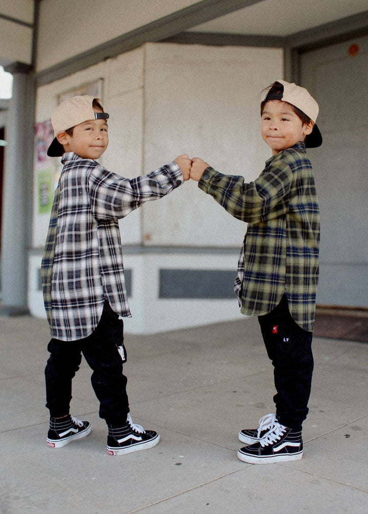 Two-Tone Flannel Black/Green