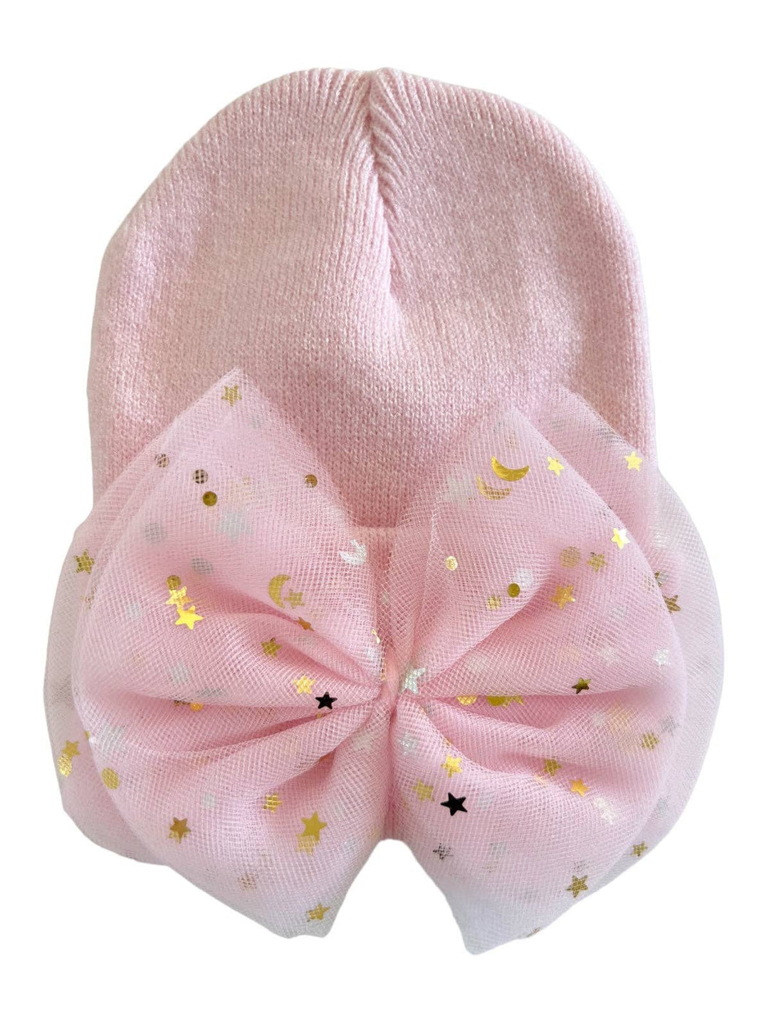 Baby's First Hat®, Petal Pink Star Tulle Bow