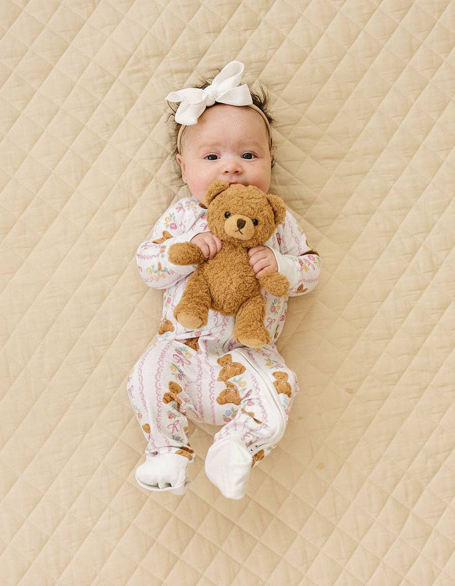 Bamboo Zip Romper | Honey Bear