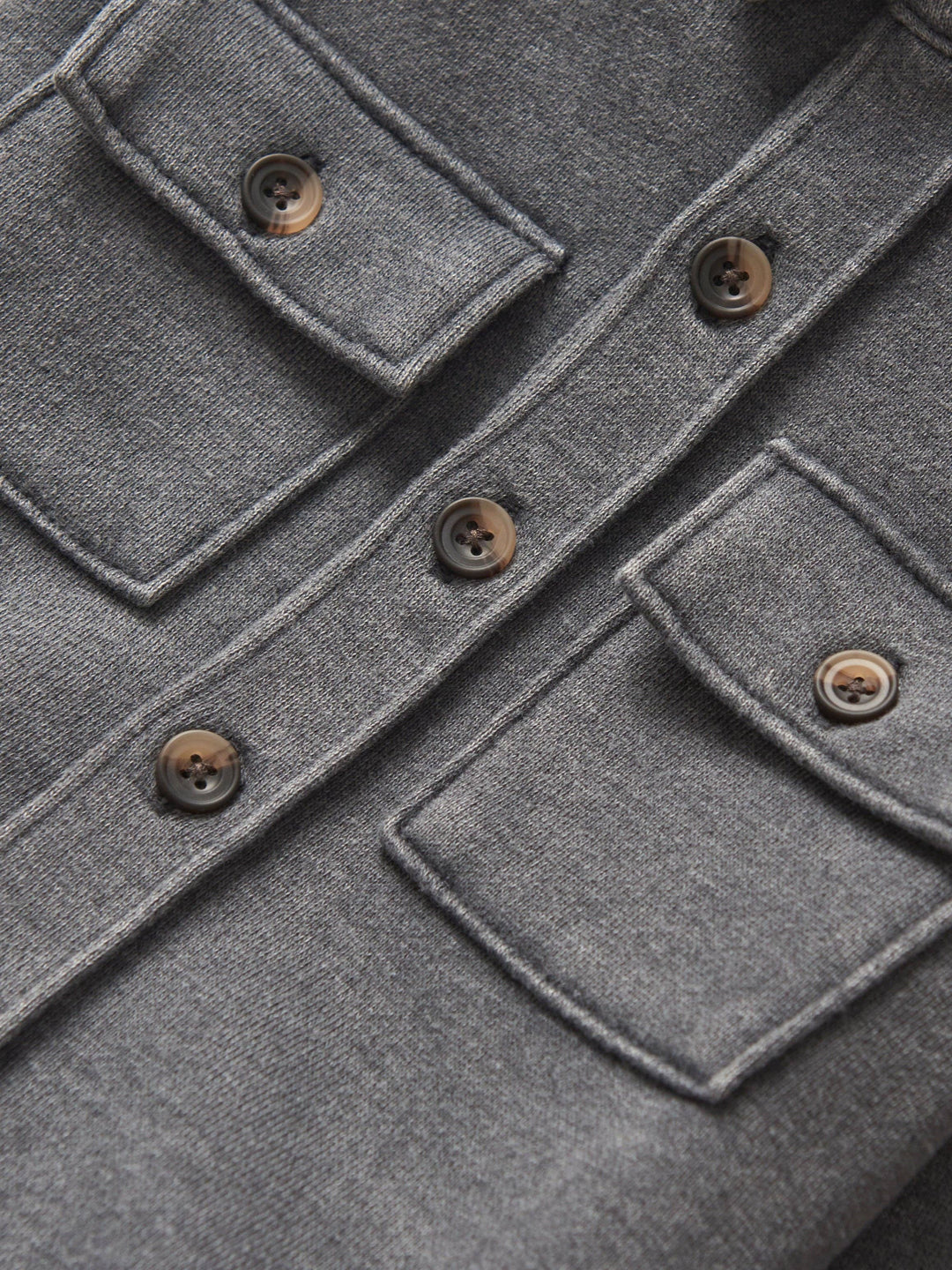 Lightweight Hooded Shacket - Charcoal Wash