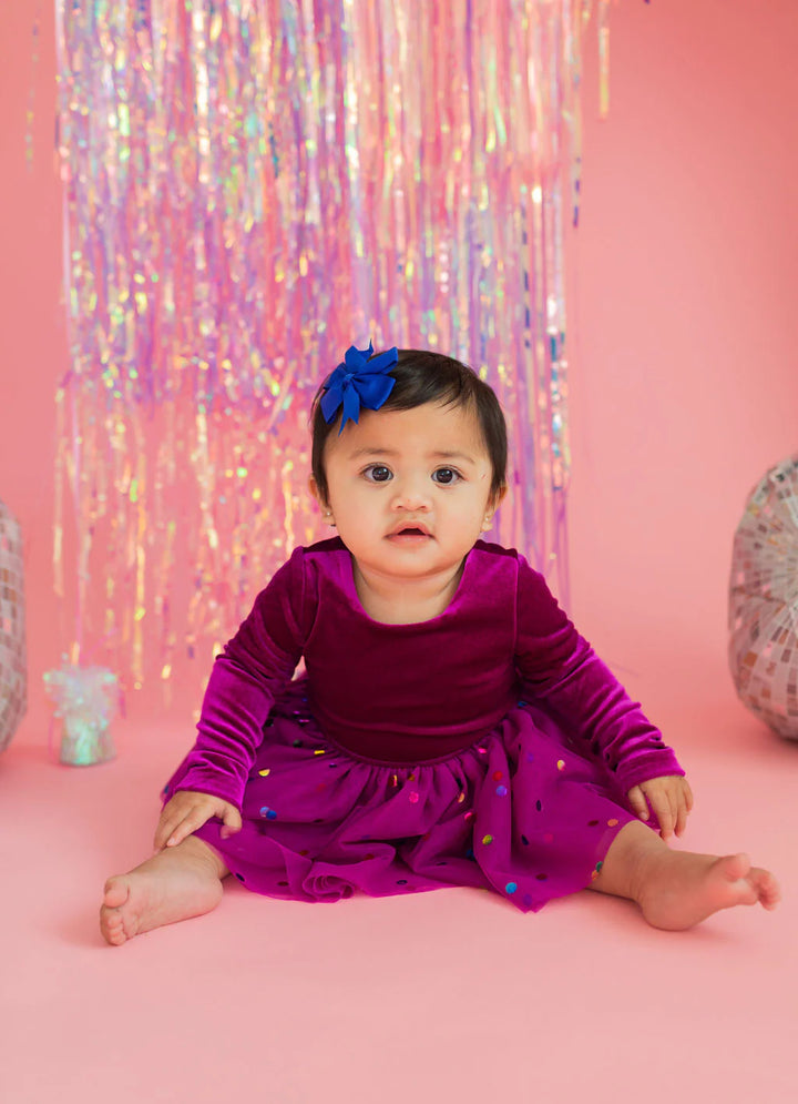 Carly Romper in Deep Purple
