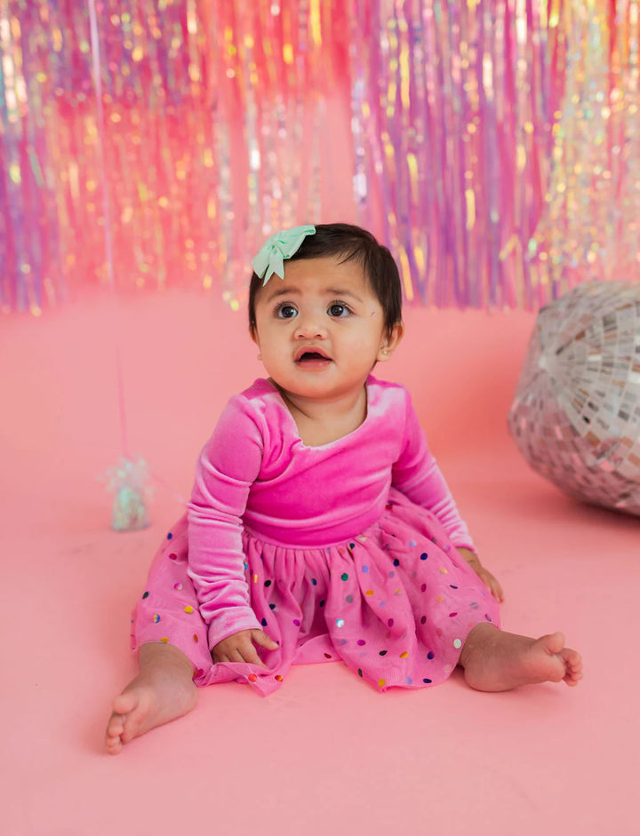 Carly Romper in Bubblegum