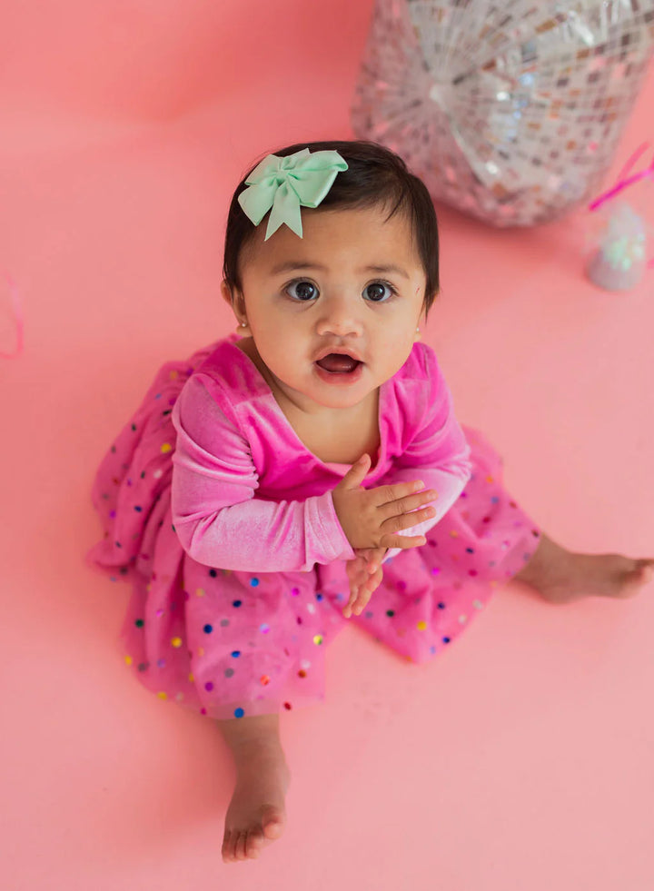 Carly Romper in Bubblegum