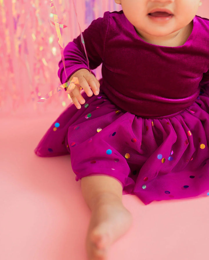 Carly Romper in Deep Purple