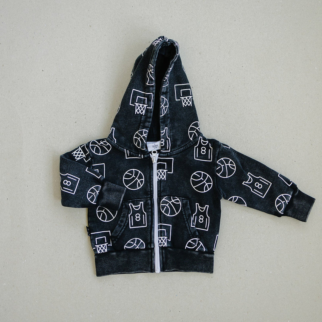 Cohen Zip-up Hoodie - Black