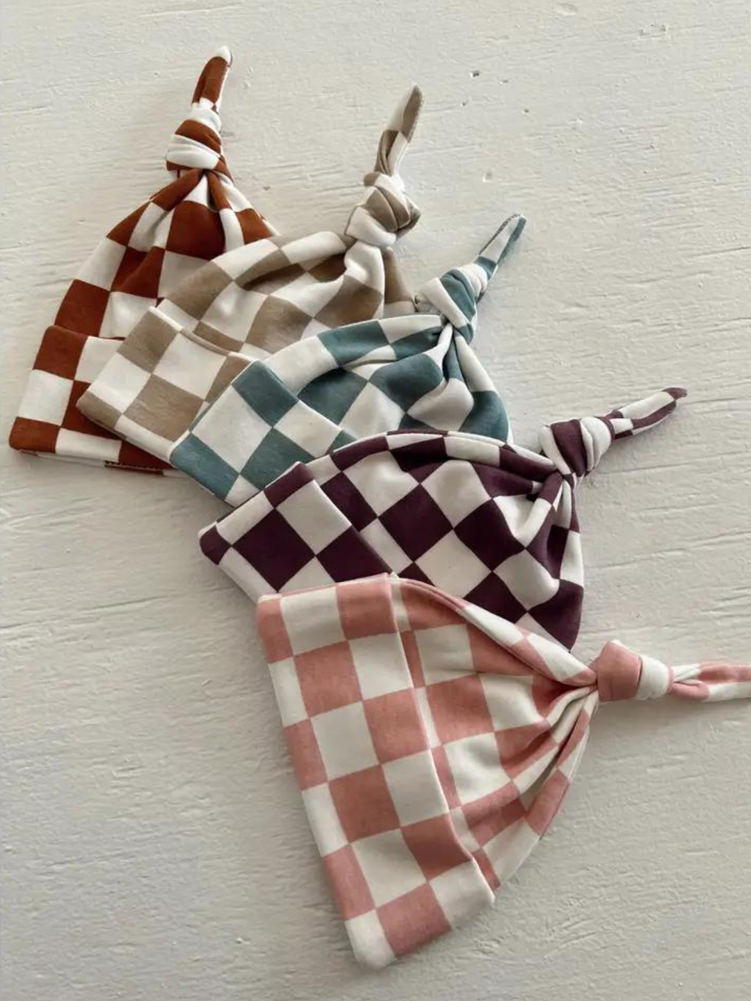 Tiramisu Checkerboard Organic Beanie