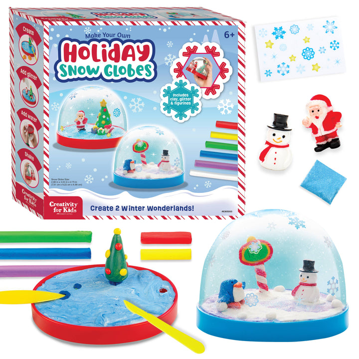 Make Your Own Holiday Snow Globes Craft Kit for Kids