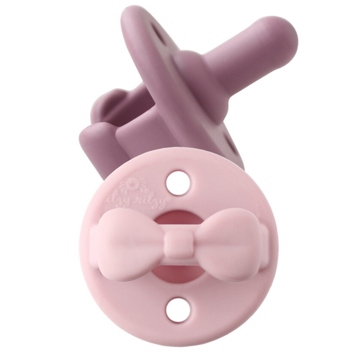 Sweetie Soother™ Pacifier Sets : Robin's Egg Blue + Navy Cables