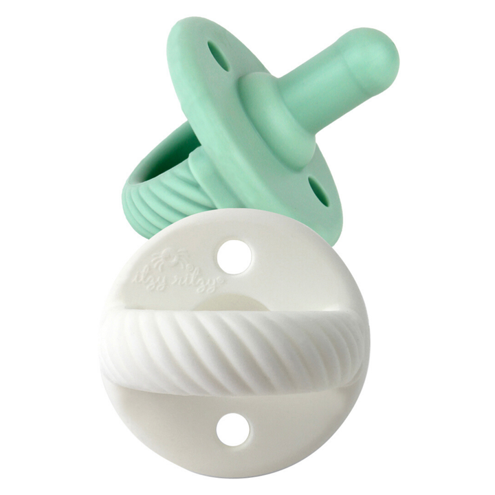 Sweetie Soother™ Pacifier Sets : Robin's Egg Blue + Navy Cables