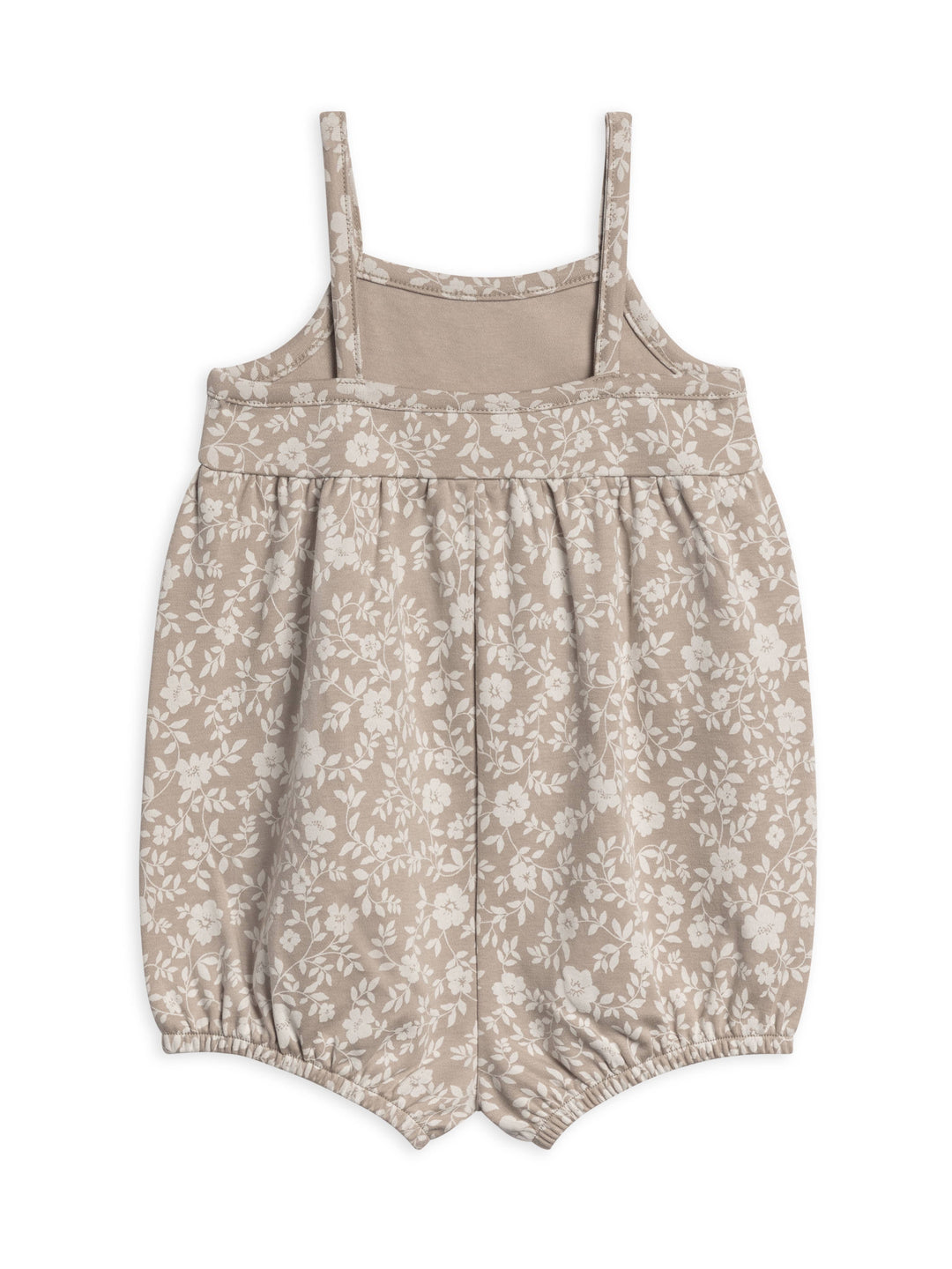 Organic Baby Sosi Tank Romper - Nicola Floral / Beige