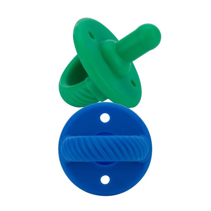 Sweetie Soother™ Pacifier Sets : Robin's Egg Blue + Navy Cables