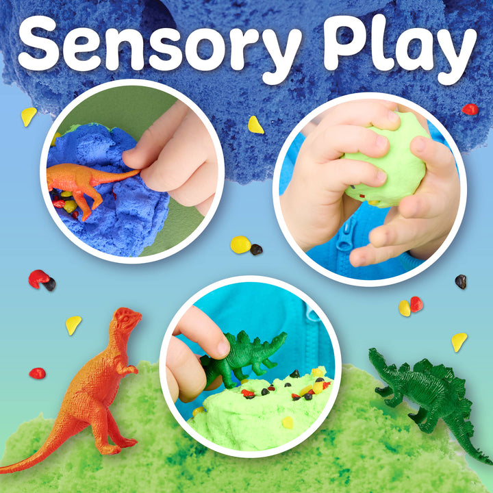 Sensory Mini Play Kit Jar with Cloud Clay: Dinosaur Theme