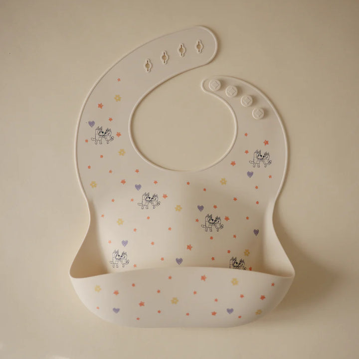 Bluey X Mushie Silicone Baby Bib