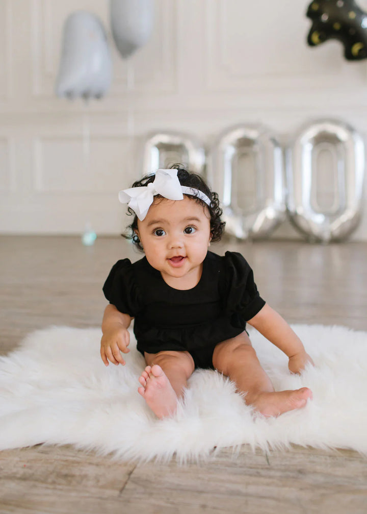 Puff Romper in Midnight
